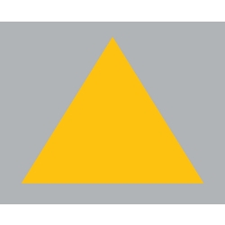 Piktogram PUNKT REFERENCYJNY TRÓJKĄT termoznak 20 cm x 20 cm