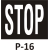 Szablon do malowania P-16 (STOP)